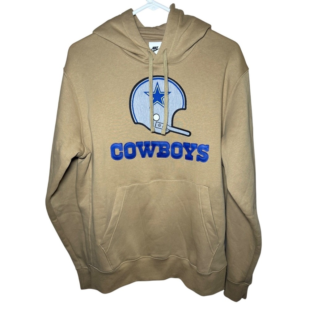 NWT Nike Dallas Cowboys Hoodie Men Small Tan NFL Hoodie Embroidered